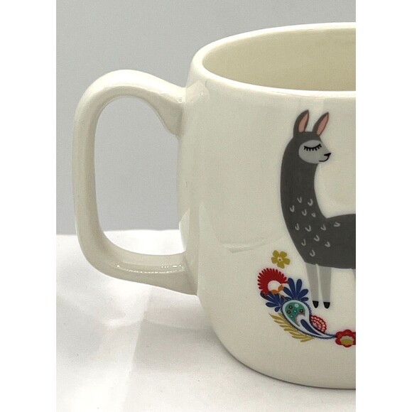 Opalhouse™ 17oz Stoneware Coffee Mug White No Drama Llama Ceramic Porcelain - Picture 9 of 15